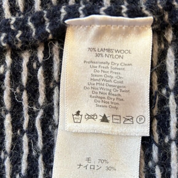 Felted Wool Mittens Handcrafted from Repurposed Eddie Bauer Sweater - Navy - Picture 5 of 5